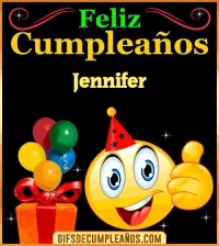 Gif de Feliz Cumpleaños Jennifer